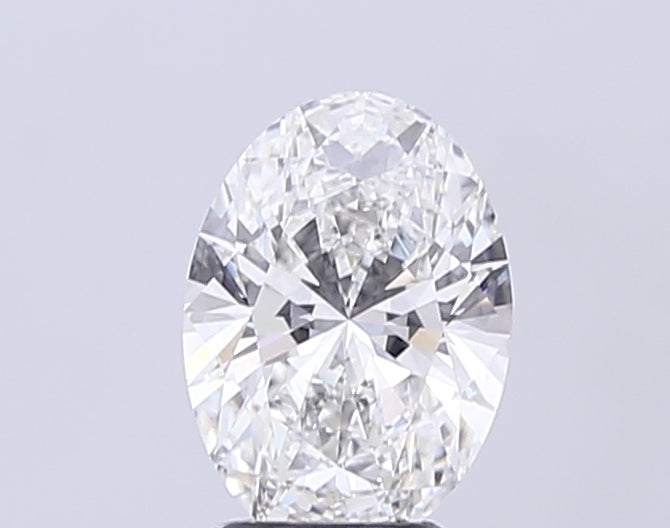 3.02 Carat Oval Lab Diamond with  Cut Diamond in 14KT  view 1
