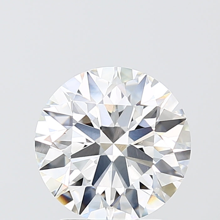 2.61 Carat Round Lab Diamond with  Cut Diamond in 14KT  view 1
