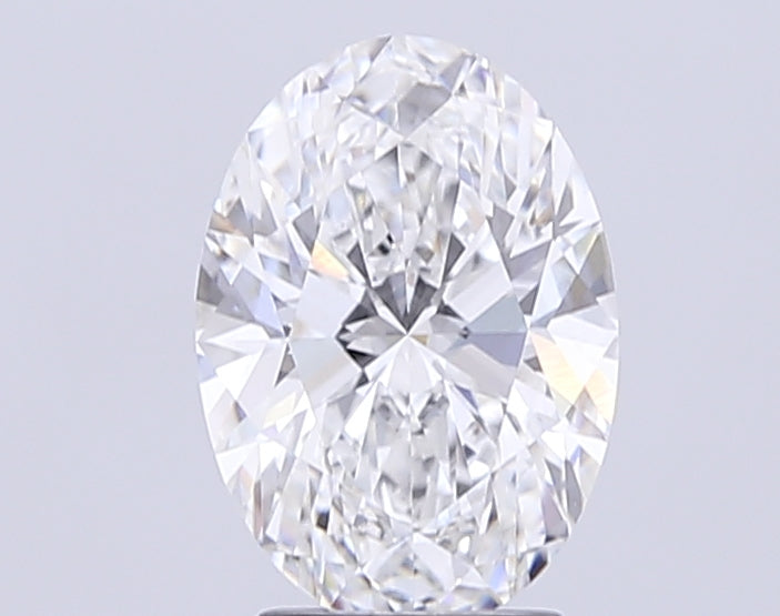 3.06 Carat Oval Lab Diamond with  Cut Diamond in 14KT  view 1
