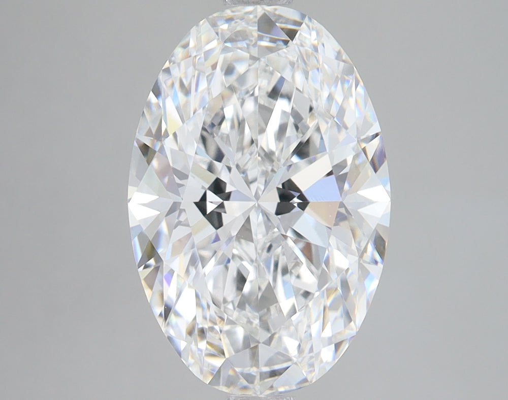 4.1 Carat Oval Lab Diamond with  Cut Diamond in 14KT  view 1

