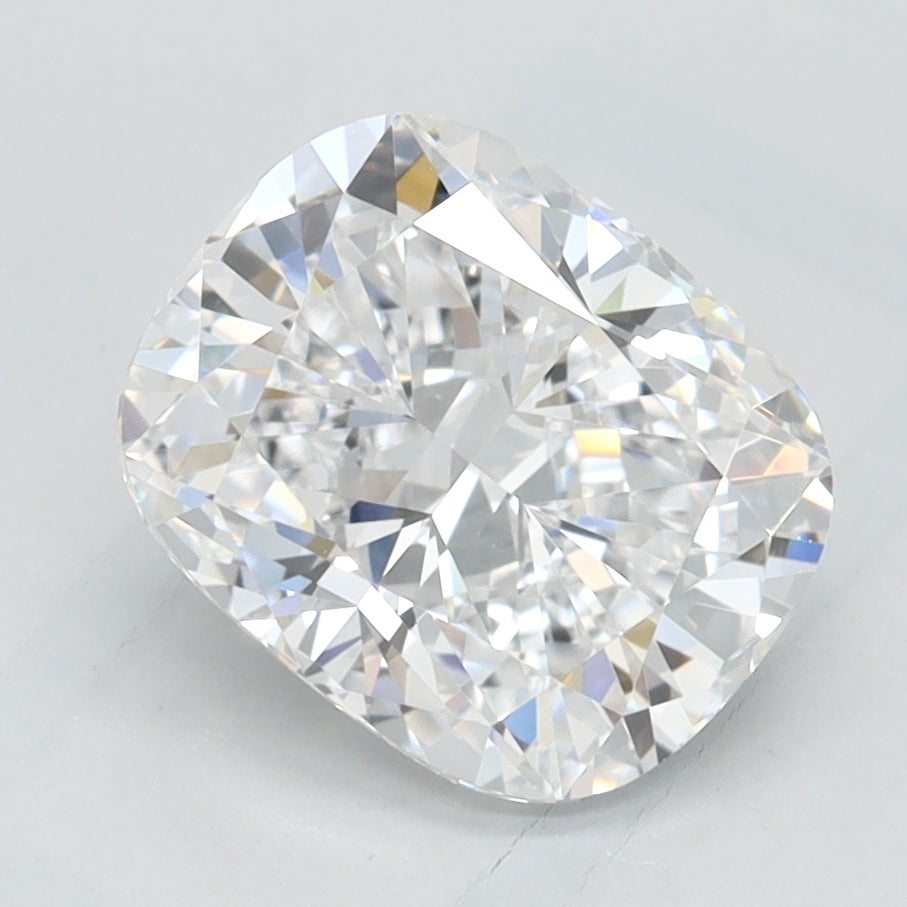 1.89 Carat Cushion Lab Diamond with  Cut Diamond in 14KT  view 1
