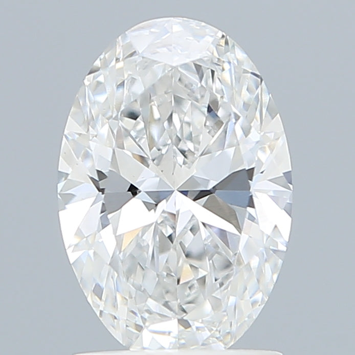 1.5 Carat Oval Lab Diamond with  Cut Diamond in 14KT  view 1
