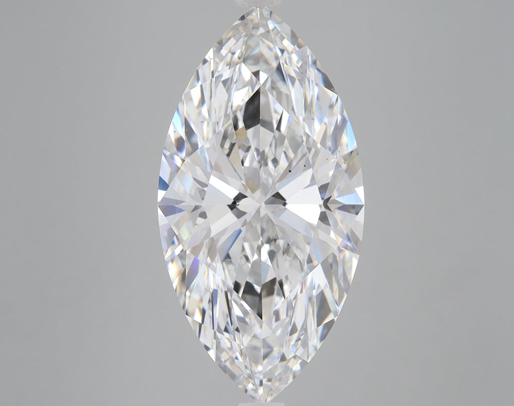6.23 Carat Marquise Lab Diamond with  Cut Diamond in 14KT  view 1
