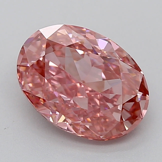 1.19 Carat Oval Lab Diamond with  Cut Diamond in 14KT  view 1
