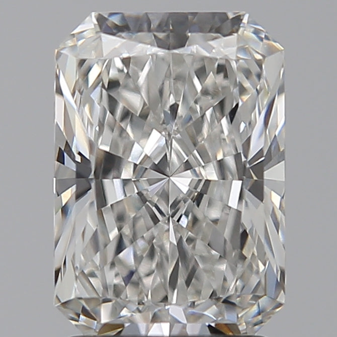 2.02 Carat Radiant Lab Diamond with  Cut Diamond in 14KT  view 1
