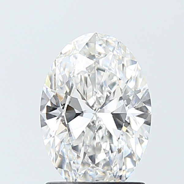 1.52 Carat Oval Lab Diamond with  Cut Diamond in 14KT  view 1
