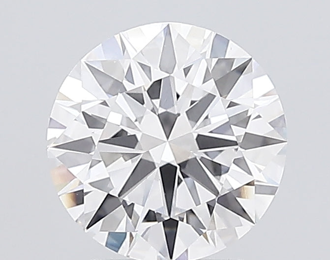 2.5 Carat Round Lab Diamond with  Cut Diamond in 14KT  view 1
