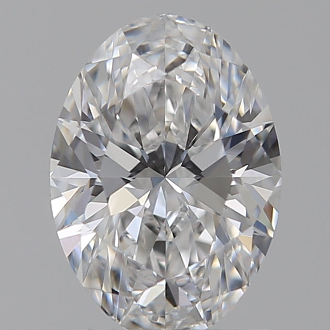 1.05 Carat Oval Lab Diamond with  Cut Diamond in 14KT  view 1
