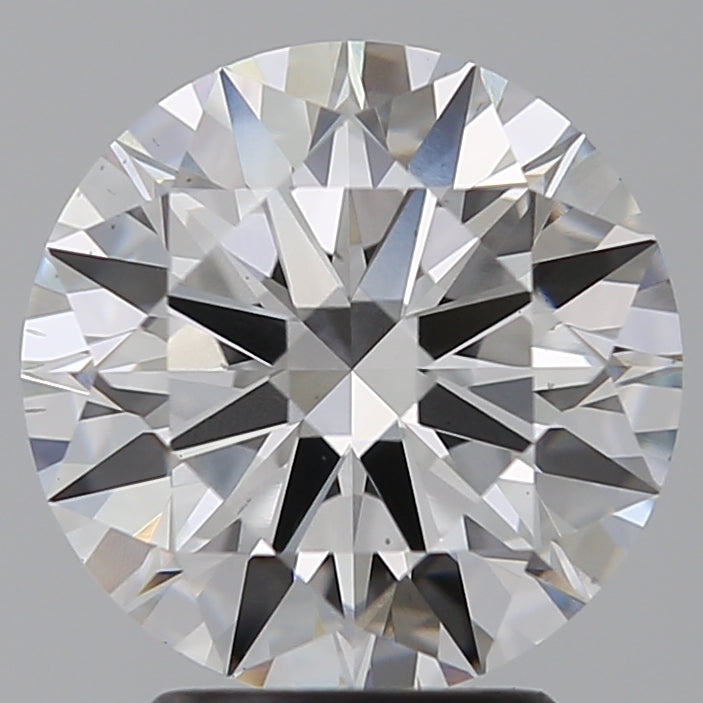 3.07 Carat Round Lab Diamond with  Cut Diamond in 14KT  view 1
