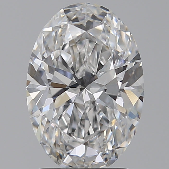 2.04 Carat Oval Lab Diamond with  Cut Diamond in 14KT  view 1
