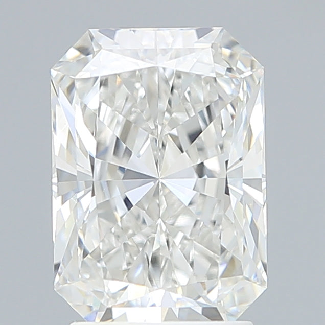 2.5 Carat Radiant Lab Diamond with  Cut Diamond in 14KT  view 1
