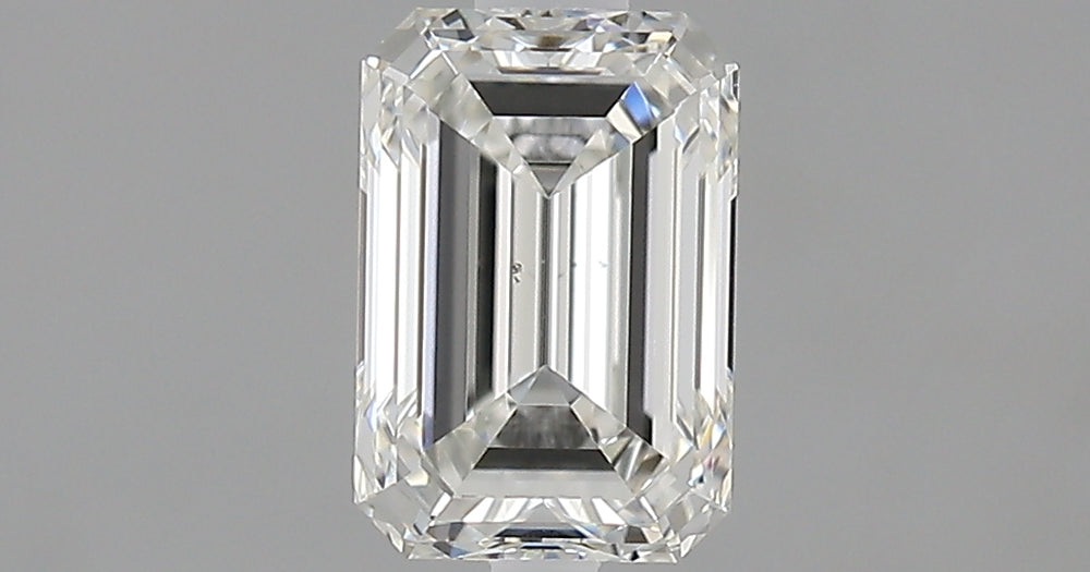 1.01 Carat Emerald Natural Diamond with  Cut Diamond in 14KT  view 1
