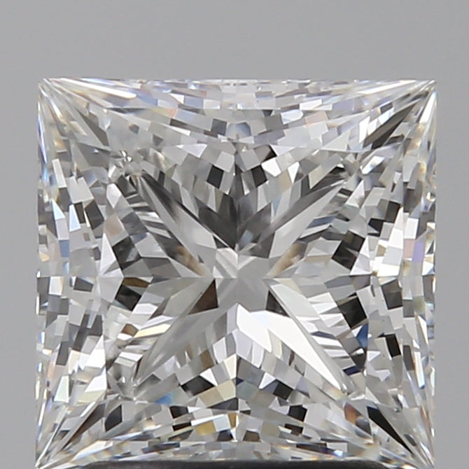 2.26 Carat Princess Lab Diamond with  Cut Diamond in 14KT  view 1
