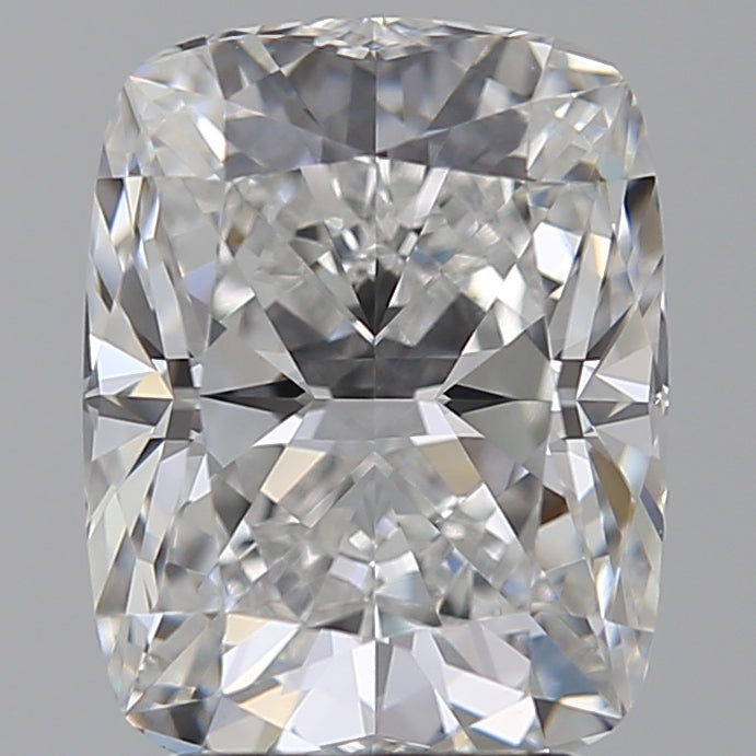 3.04 Carat Cushion Lab Diamond with  Cut Diamond in 14KT  view 1
