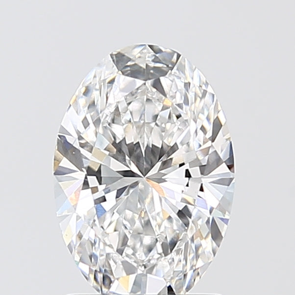 1.6 Carat Oval Lab Diamond with  Cut Diamond in 14KT  view 1
