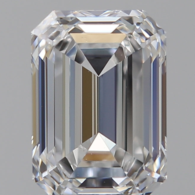 1.51 Carat Emerald Lab Diamond with  Cut Diamond in 14KT  view 1
