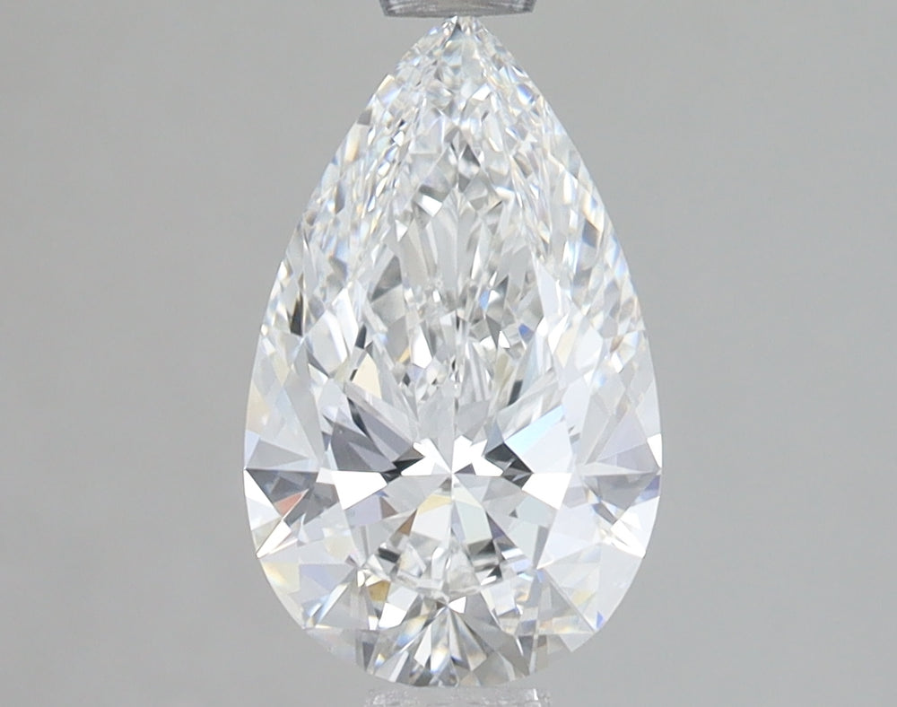 1.56 Carat Pear Lab Diamond with  Cut Diamond in 14KT  view 1
