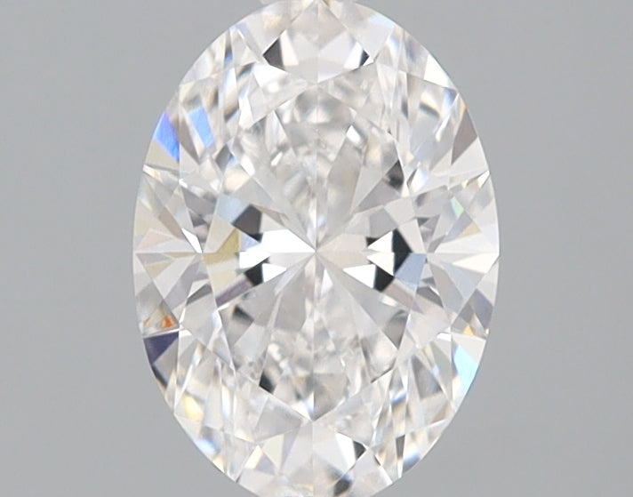 1.02 Carat Oval Lab Diamond with  Cut Diamond in 14KT  view 1
