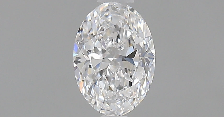 0.46 Carat Oval Natural Diamond with  Cut Diamond in 14KT  view 1
