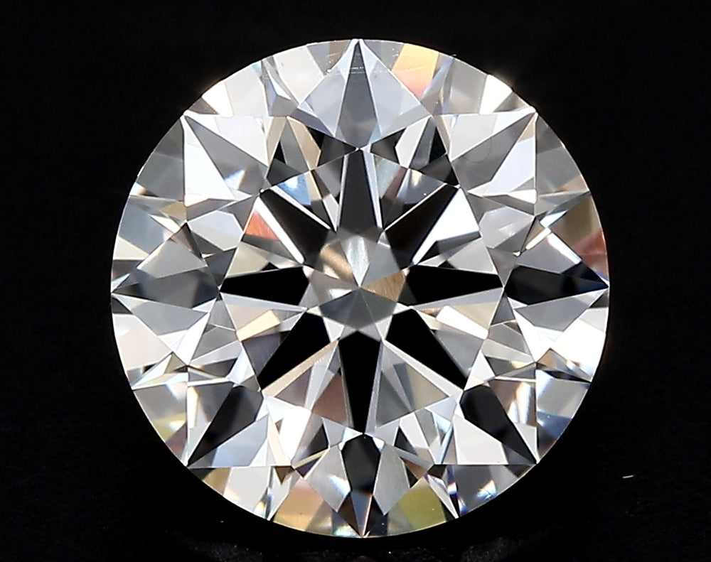 4.0 Carat Round Lab Diamond with  Cut Diamond in 14KT  view 1
