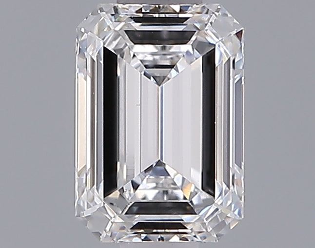 1.04 Carat Emerald Lab Diamond with  Cut Diamond in 14KT  view 1

