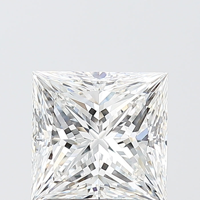 2.08 Carat Princess Lab Diamond with  Cut Diamond in 14KT  view 1
