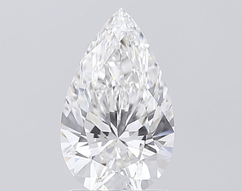 1.8 Carat Pear Lab Diamond with  Cut Diamond in 14KT  view 1
