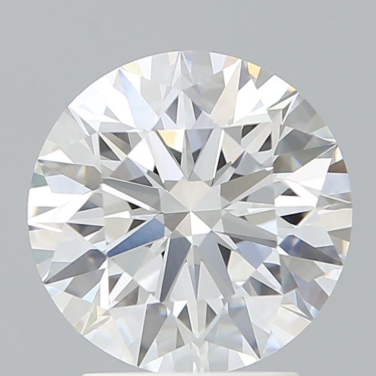 2.69 Carat Round Lab Diamond with  Cut Diamond in 14KT  view 1
