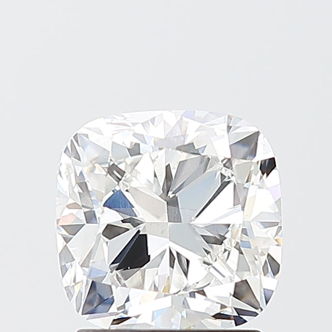 2.01 Carat Cushion Lab Diamond with  Cut Diamond in 14KT  view 1
