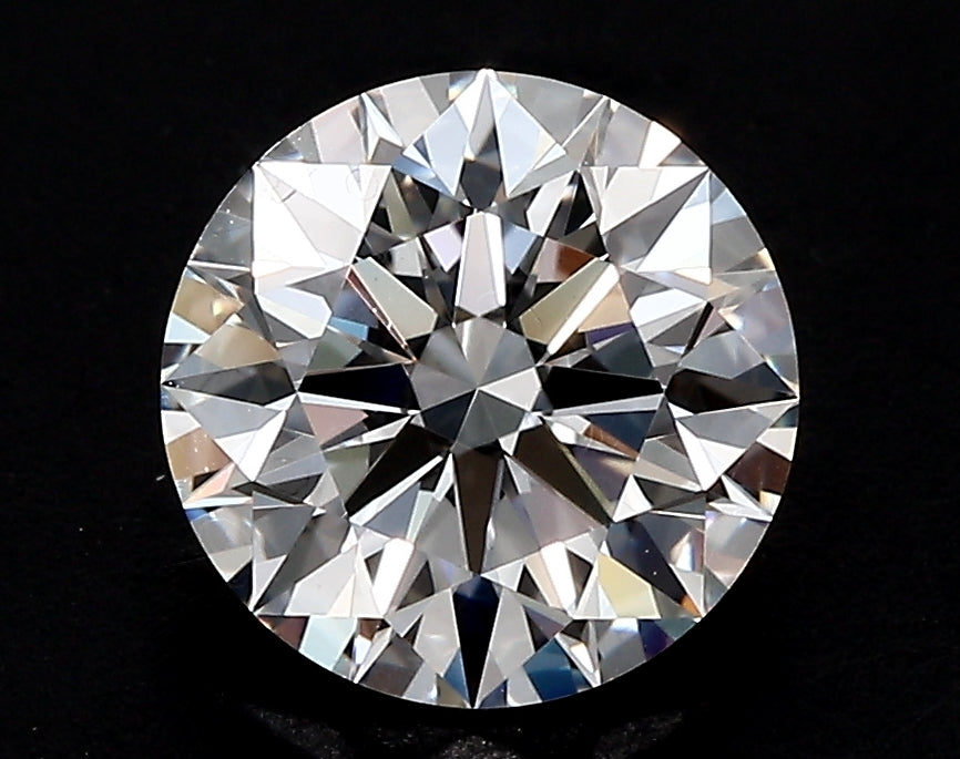 2.85 Carat Round Lab Diamond with  Cut Diamond in 14KT  view 1
