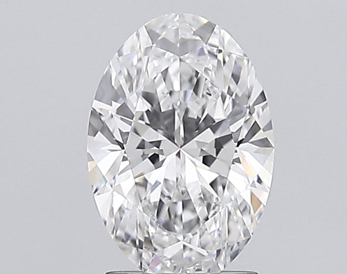 2.04 Carat Oval Lab Diamond with  Cut Diamond in 14KT  view 1
