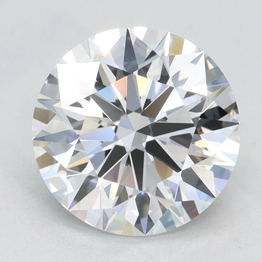 2.07 Carat Round Lab Diamond with  Cut Diamond in 14KT  view 1
