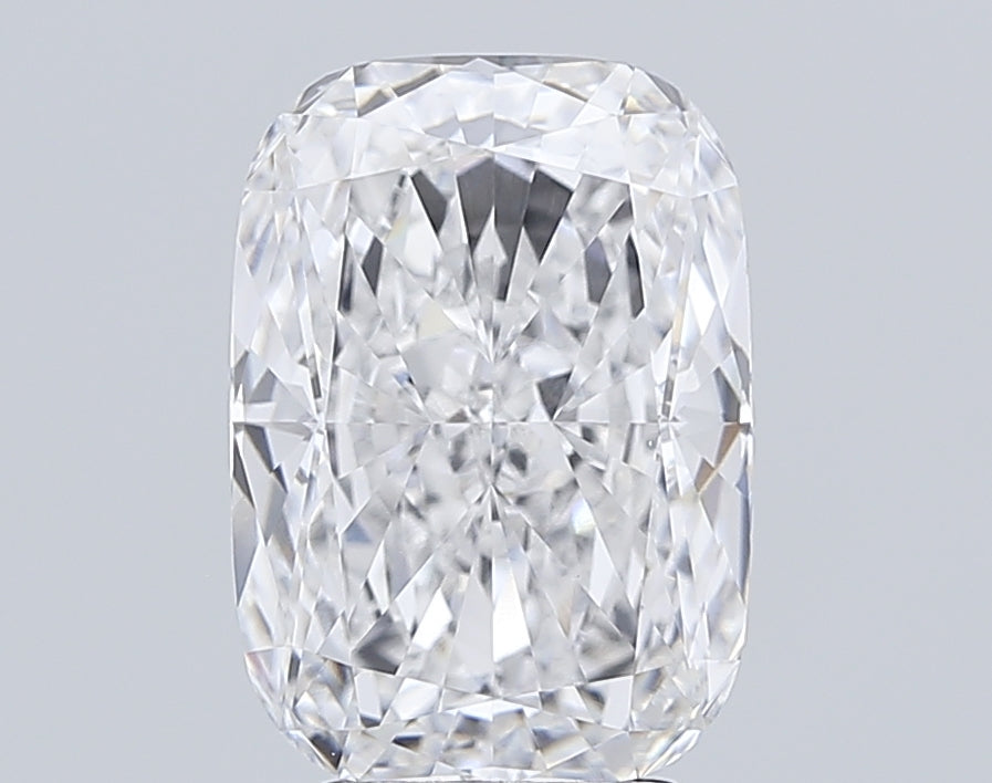6.17 Carat Cushion Lab Diamond with  Cut Diamond in 14KT  view 1
