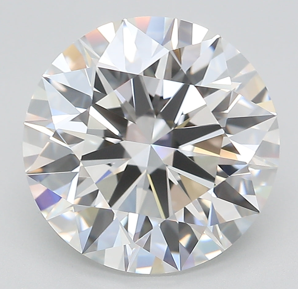 5.93 Carat Round Lab Diamond with  Cut Diamond in 14KT  view 1
