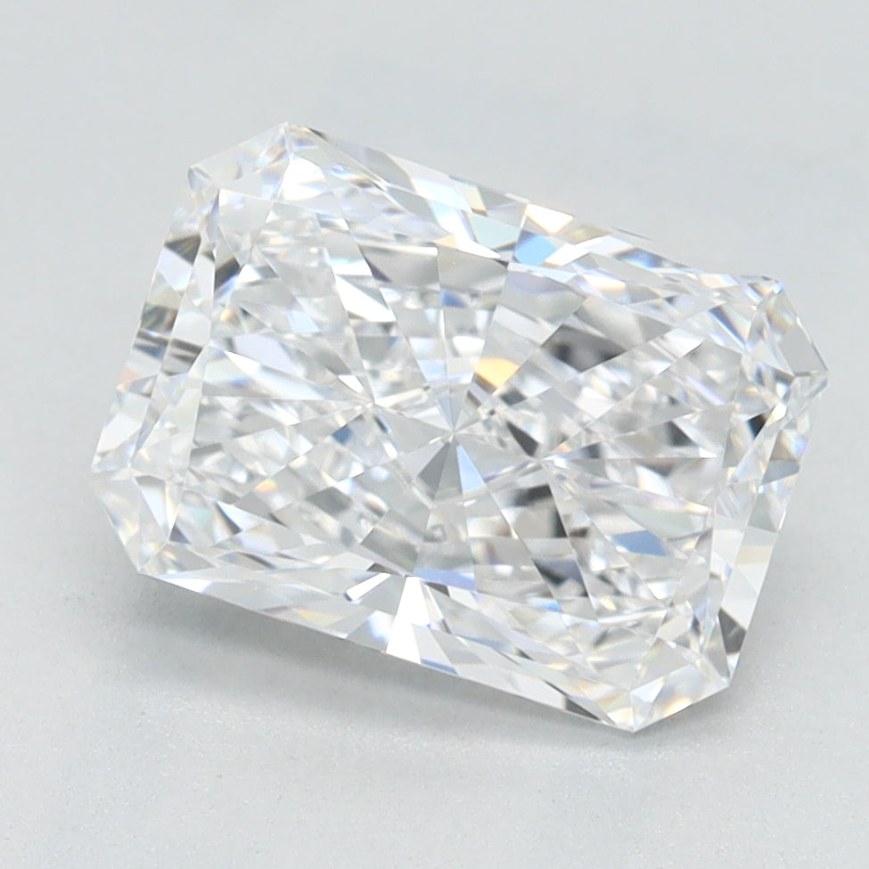 2.05 Carat Radiant Lab Diamond with  Cut Diamond in 14KT  view 1

