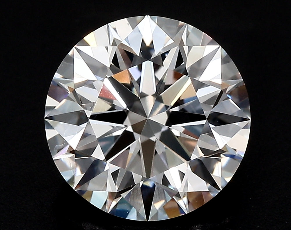 3.0 Carat Round Lab Diamond with  Cut Diamond in 14KT  view 1
