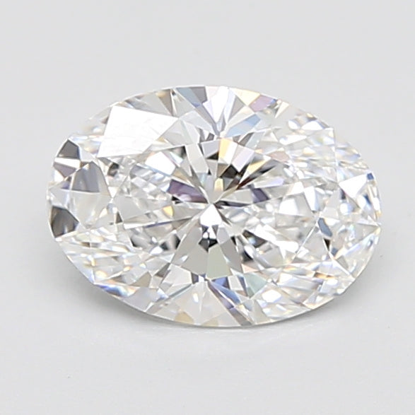 2.05 Carat Oval Lab Diamond with  Cut Diamond in 14KT  view 1
