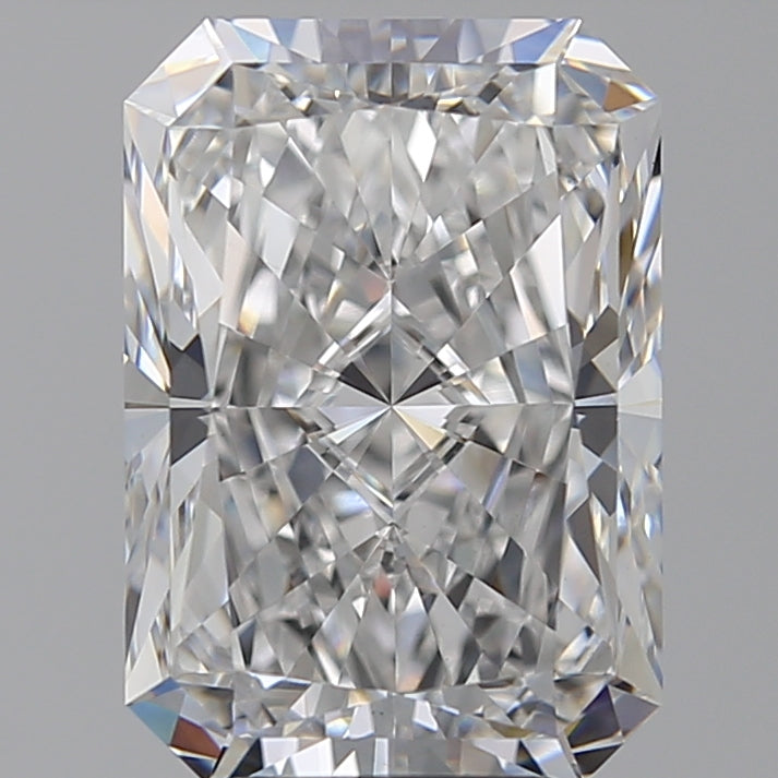 5.79 Carat Radiant Lab Diamond with  Cut Diamond in 14KT  view 1
