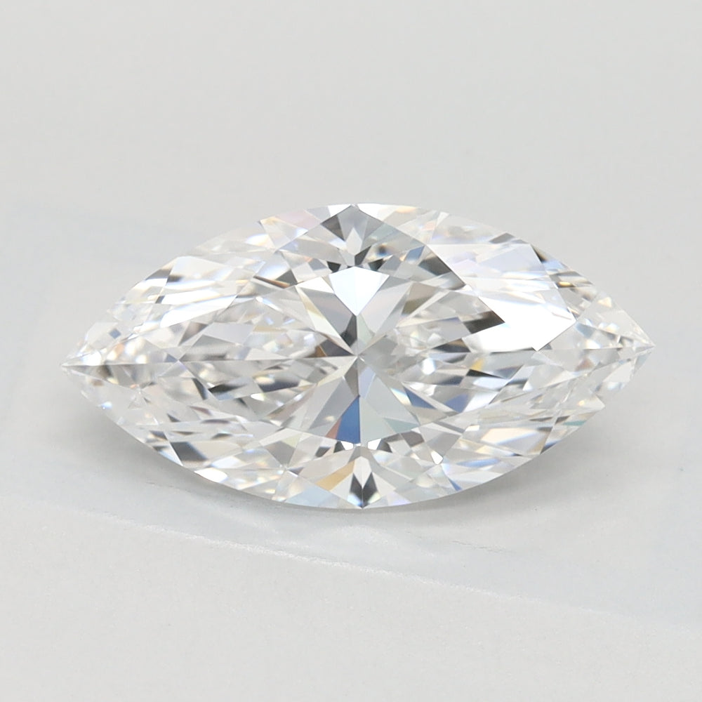 1.48 Carat Marquise Lab Diamond with  Cut Diamond in 14KT  view 1
