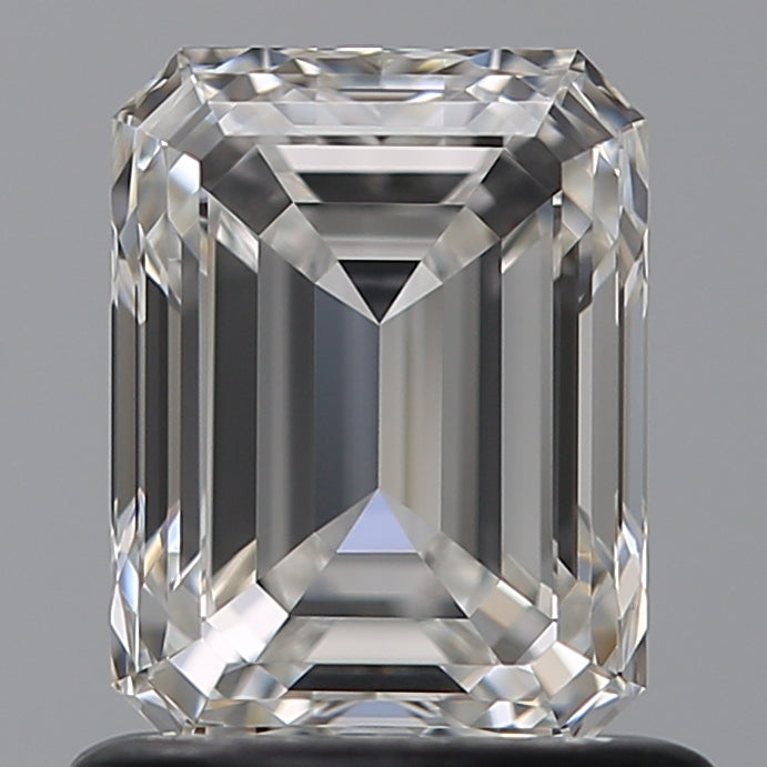 1.0 Carat Emerald Natural Diamond with  Cut Diamond in 14KT  view 1
