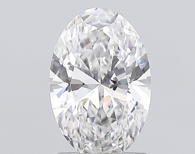 1.51 Carat Oval Lab Diamond with  Cut Diamond in 14KT  view 1
