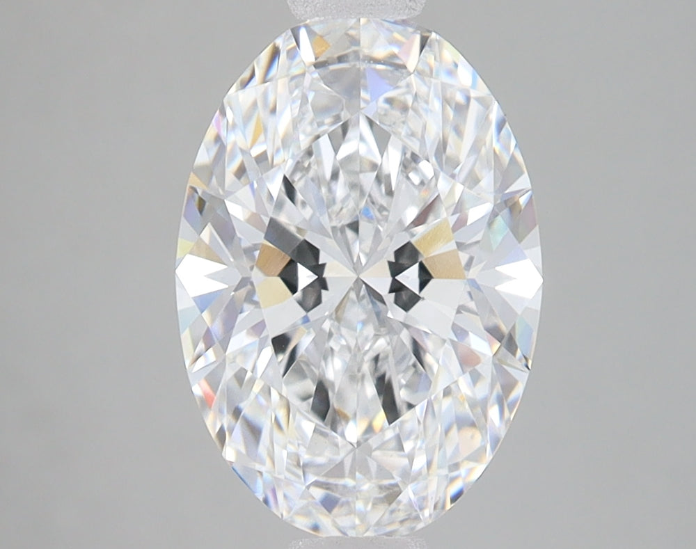 2.49 Carat Oval Lab Diamond with  Cut Diamond in 14KT  view 1

