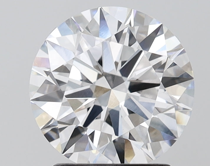 2.08 Carat Round Lab Diamond with  Cut Diamond in 14KT  view 1
