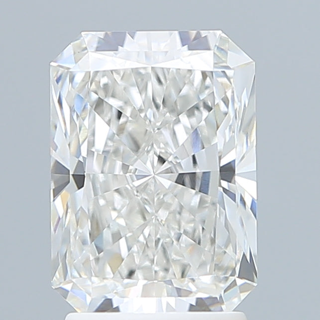 2.52 Carat Radiant Lab Diamond with  Cut Diamond in 14KT  view 1
