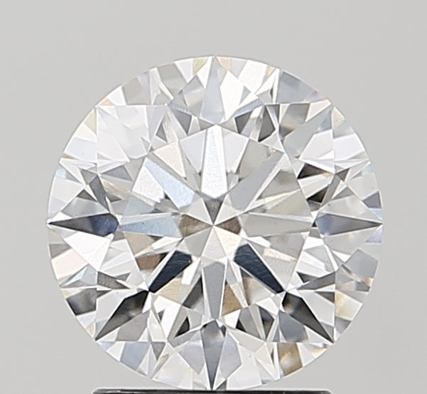 2.24 Carat Round Lab Diamond with  Cut Diamond in 14KT  view 1
