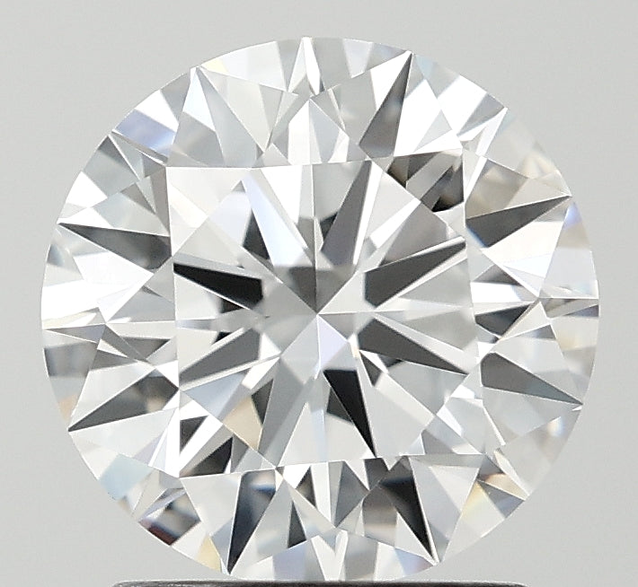 1.8 Carat Round Lab Diamond with  Cut Diamond in 14KT  view 1
