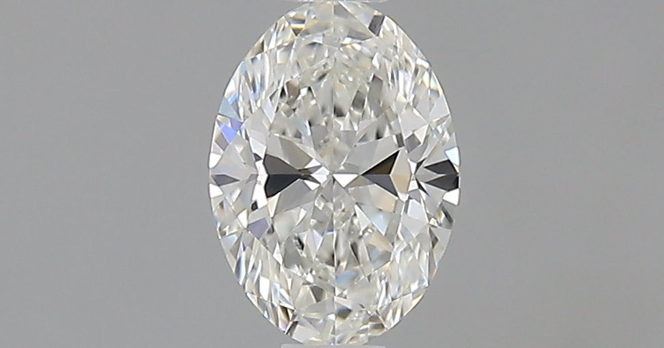 0.54 Carat Oval Natural Diamond with  Cut Diamond in 14KT  view 1
