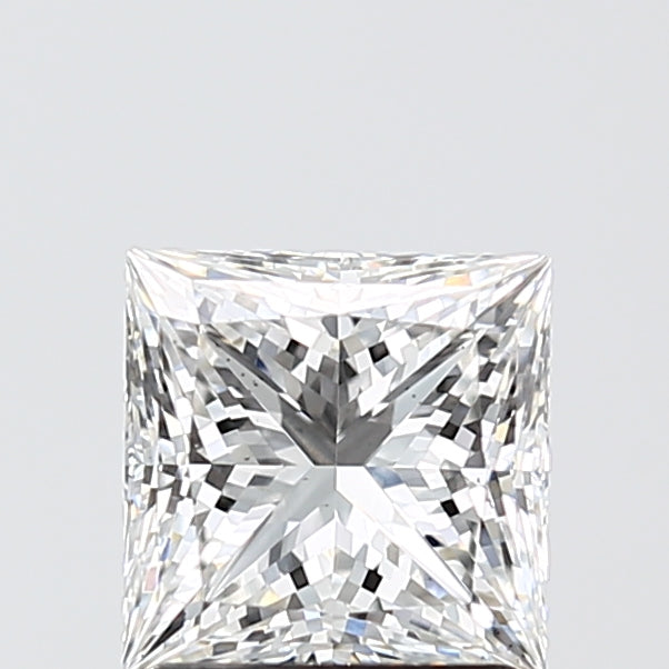 1.84 Carat Princess Lab Diamond with  Cut Diamond in 14KT  view 1
