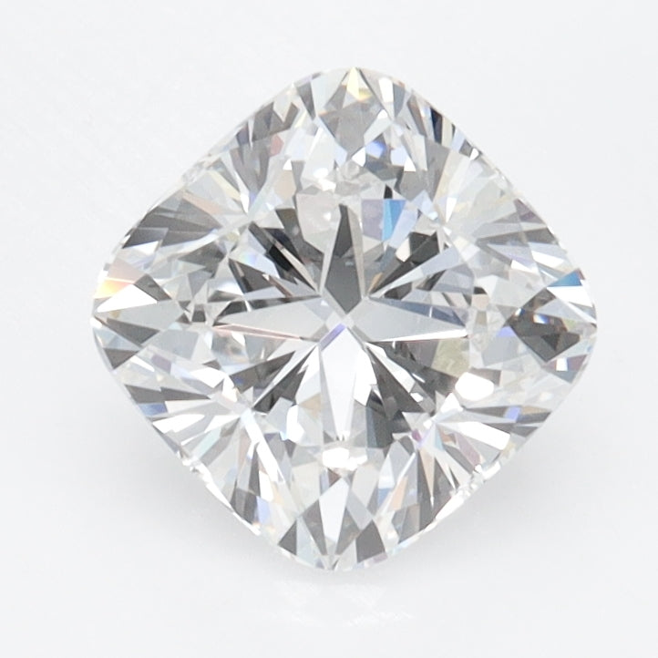 1.39 Carat Cushion Lab Diamond with  Cut Diamond in 14KT  view 1
