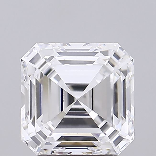 1.49 Carat Asscher Lab Diamond with  Cut Diamond in 14KT  view 1
